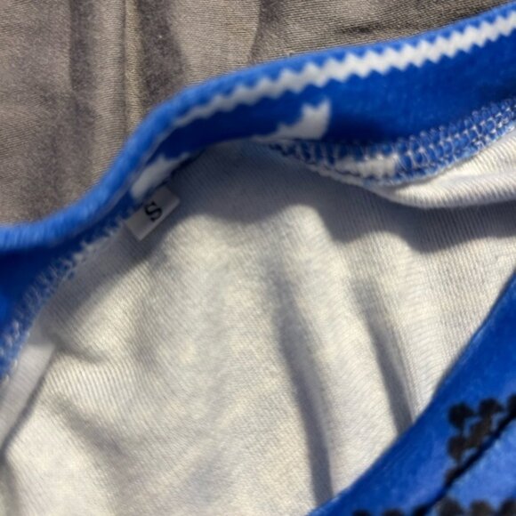 Blue Reindeer Pattern Pajamas - Picture 2 of 2